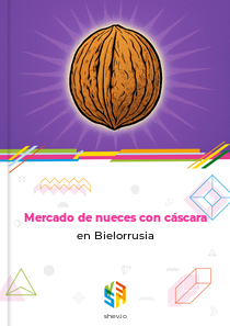 Mercado de nueces con cáscara en Bielorrusia