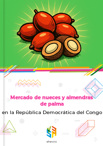 Mercado de nueces y almendras de palma en la República Democrática del Congo