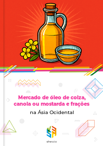 Mercado de óleo de colza, canola ou mostarda e frações na Ásia Ocidental