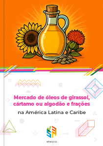 Mercado de óleos de girassol, cártamo ou algodão e frações na América Latina e Caribe