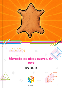 Mercado de otros cueros, sin pelo en Italia