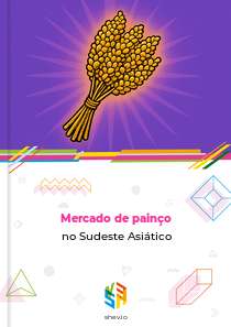 Mercado de painço no Sudeste Asiático