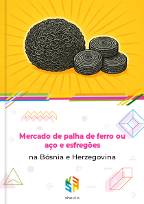 Mercado de palha de ferro ou aço e esfregões na Bósnia e Herzegovina