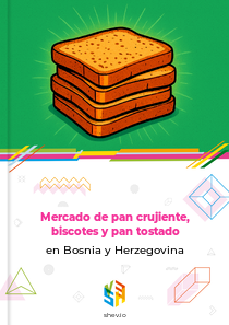 Mercado de pan crujiente, biscotes y pan tostado en Bosnia y Herzegovina