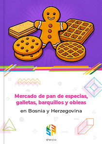 Mercado de pan de especias, galletas, barquillos y obleas en Bosnia y Herzegovina