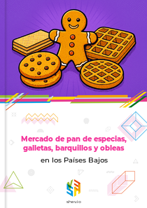 Mercado de pan de especias, galletas, barquillos y obleas en los Países Bajos