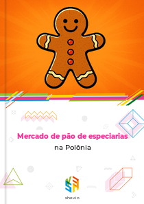 Mercado de pão de especiarias na Polônia