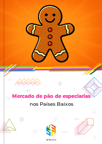 Mercado de pão de especiarias nos Países Baixos