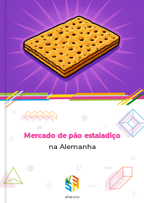 Mercado de pão estaladiço na Alemanha