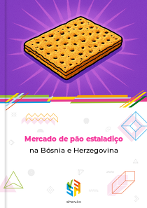 Mercado de pão estaladiço na Bósnia e Herzegovina