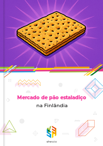 Mercado de pão estaladiço na Finlândia