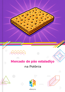 Mercado de pão estaladiço na Polônia