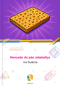 Mercado de pão estaladiço na Suécia