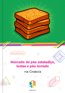 Mercado de pão estaladiço, tostas e pão torrado na Croácia