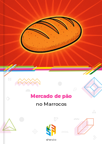 Mercado de pão no Marrocos