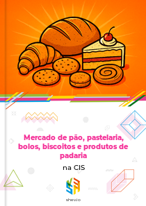 Mercado de pão, pastelaria, bolos, biscoitos e produtos de padaria na CIS