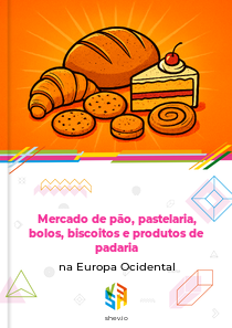 Mercado de pão, pastelaria, bolos, biscoitos e produtos de padaria na Europa Ocidental