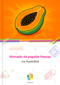 Mercado de papaias frescas na Austrália