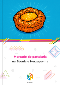 Mercado de pastelaria na Bósnia e Herzegovina