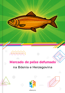 Mercado de peixe defumado na Bósnia e Herzegovina