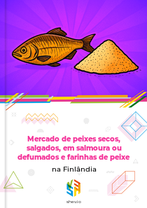 Mercado de peixes secos, salgados, em salmoura ou defumados e farinhas de peixe na Finlândia