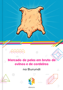 Mercado de peles em bruto de ovinos e de cordeiros no Burundi