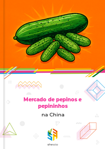 Mercado de pepinos e pepininhos na China