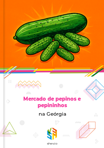 Mercado de pepinos e pepininhos na Geórgia