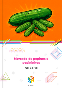 Mercado de pepinos e pepininhos no Egito