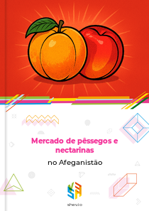 Mercado de pêssegos e nectarinas no Afeganistão