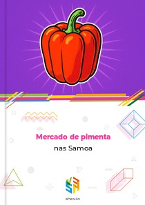 Mercado de pimenta nas Samoa