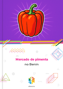 Mercado de pimenta no Benin