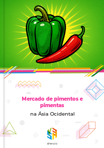 Mercado de pimentos e pimentas na Ásia Ocidental