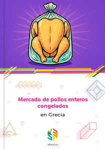 Mercado de pollos enteros congelados en Grecia