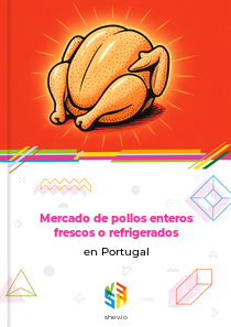 Mercado de pollos enteros frescos o refrigerados en Portugal