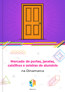 Mercado de portas, janelas, caixilhos e soleiras de alumínio na Dinamarca