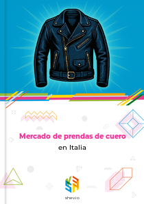 Mercado de prendas de cuero en Italia