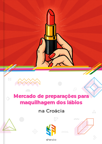Mercado de preparações para maquilhagem dos lábios na Croácia