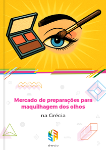 Mercado de preparações para maquilhagem dos olhos na Grécia