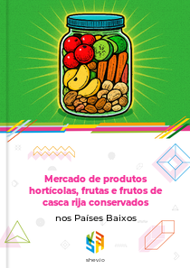 Mercado de produtos hortícolas, frutas e frutos de casca rija conservados nos Países Baixos
