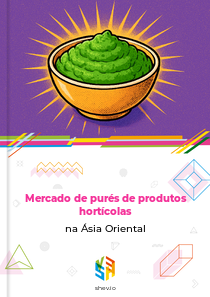 Mercado de purés de produtos hortícolas na Ásia Oriental