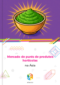 Mercado de purés de produtos hortícolas na Ásia