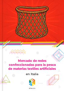 Mercado de redes confeccionadas para la pesca de materias textiles artificiales en Italia