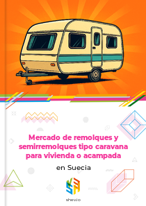 Mercado de remolques y semirremolques tipo caravana para vivienda o acampada en Suecia