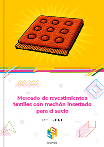 Mercado de revestimientos textiles con mechón insertado para el suelo en Italia