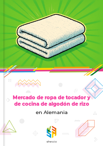 Mercado de ropa de tocador y de cocina de algodón de rizo en Alemania