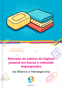 Mercado de sabões de higiene pessoal em barras e materiais impregnados na Bósnia e Herzegovina