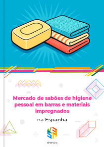 Mercado de sabões de higiene pessoal em barras e materiais impregnados na Espanha