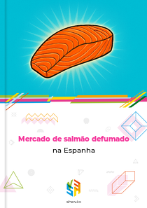 Mercado de salmão defumado na Espanha