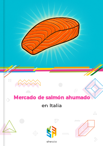 Mercado de salmón ahumado en Italia
